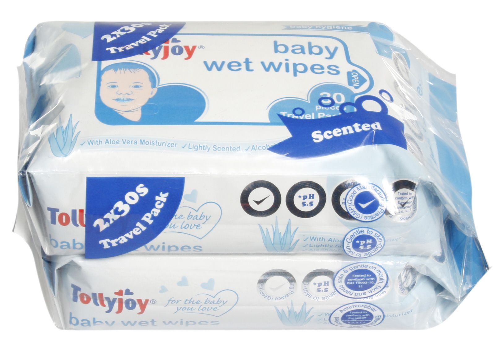 Tollyjoy Baby Wet Wipes Travel Pack