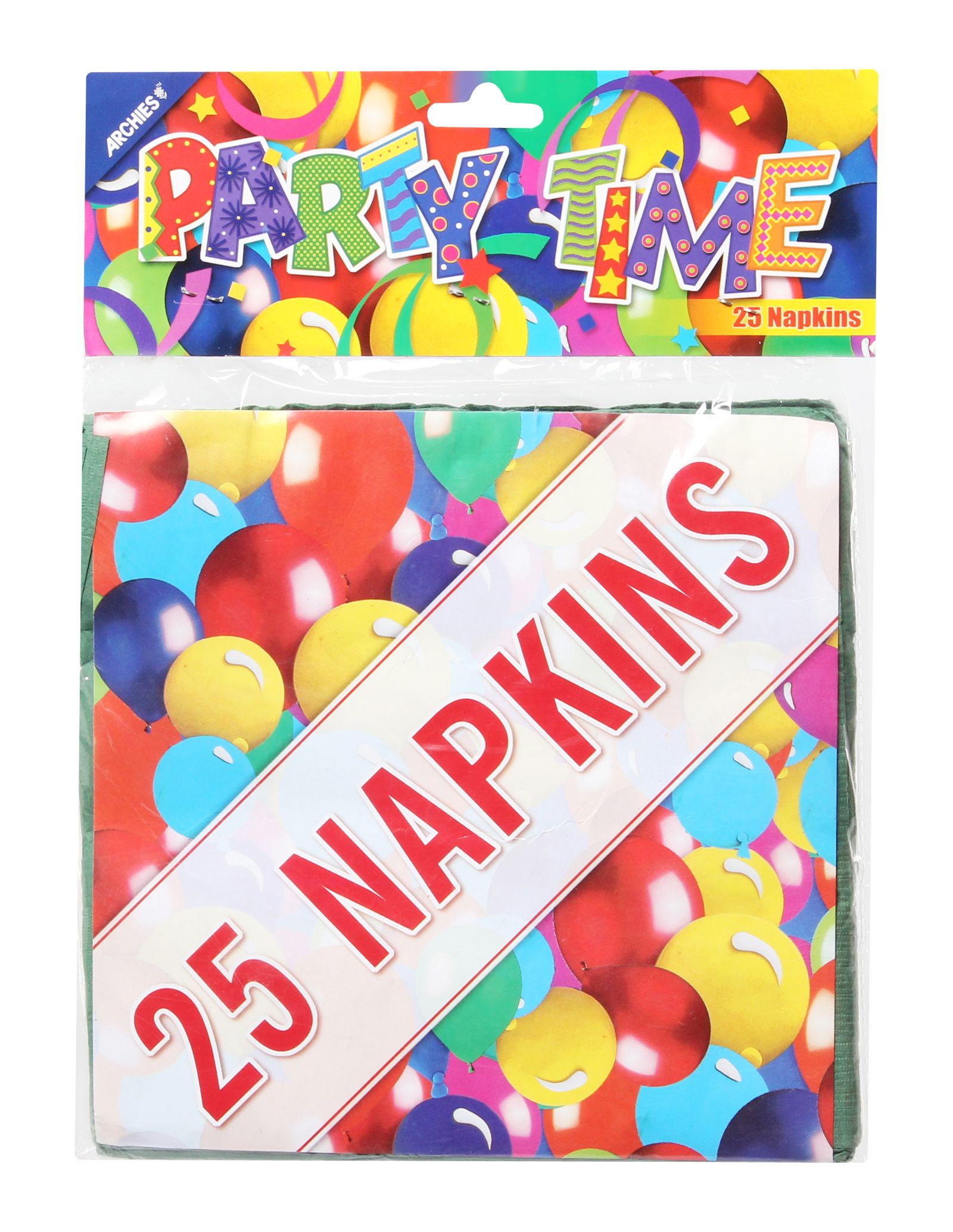 Archies Party Time Paper Napkin - Green