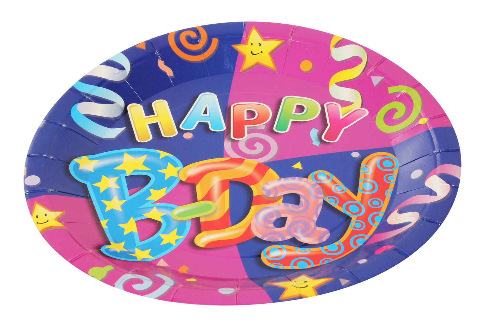 Archies Party Time Paper Plate - Happy B-Day