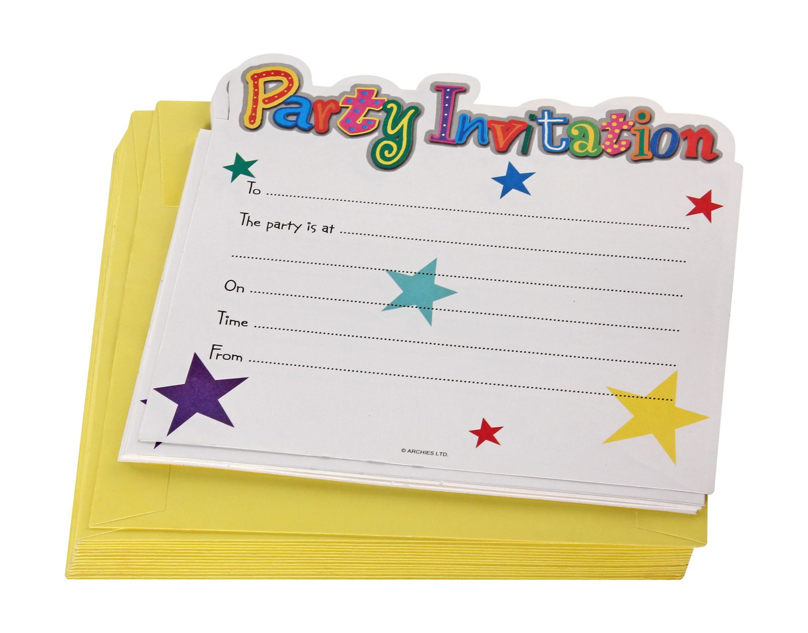 Archies Party Invitation Cards