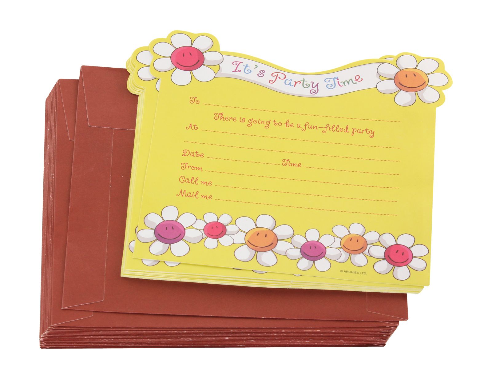 Archies Party Invitation Cards - Its Party Time