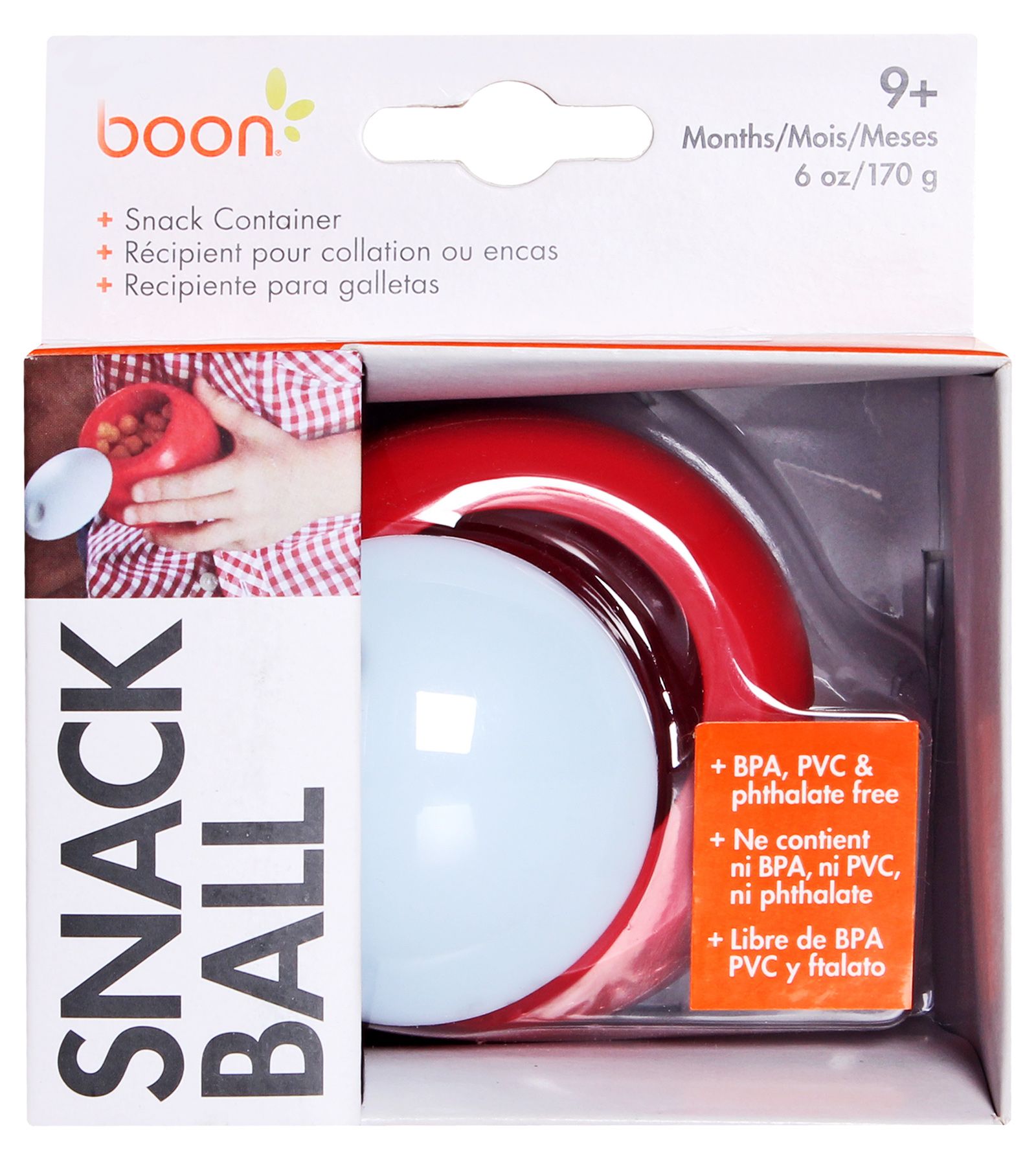 Boon - Snack Ball - Red/White