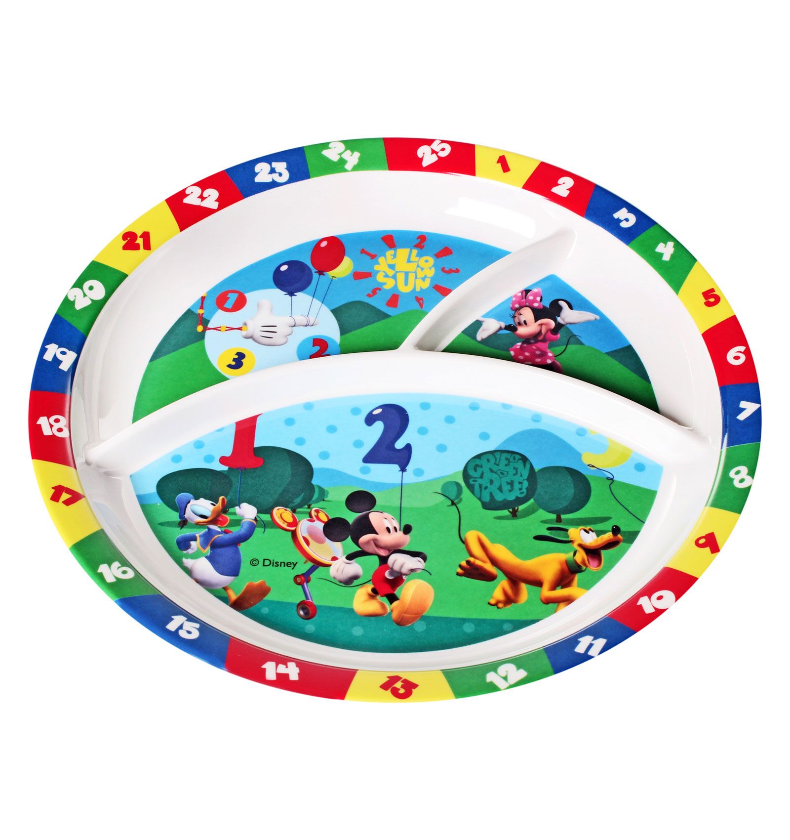 Three Section Plate - Mickey Mouse