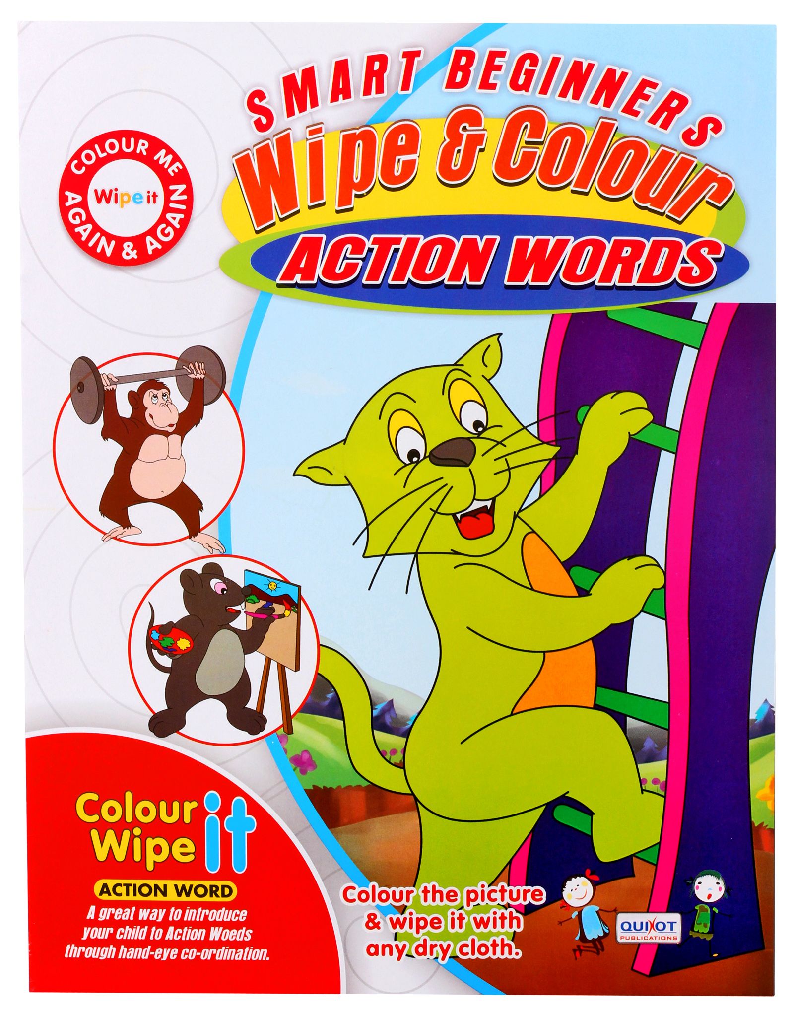 Quixot - Wipe & Colour Action Words