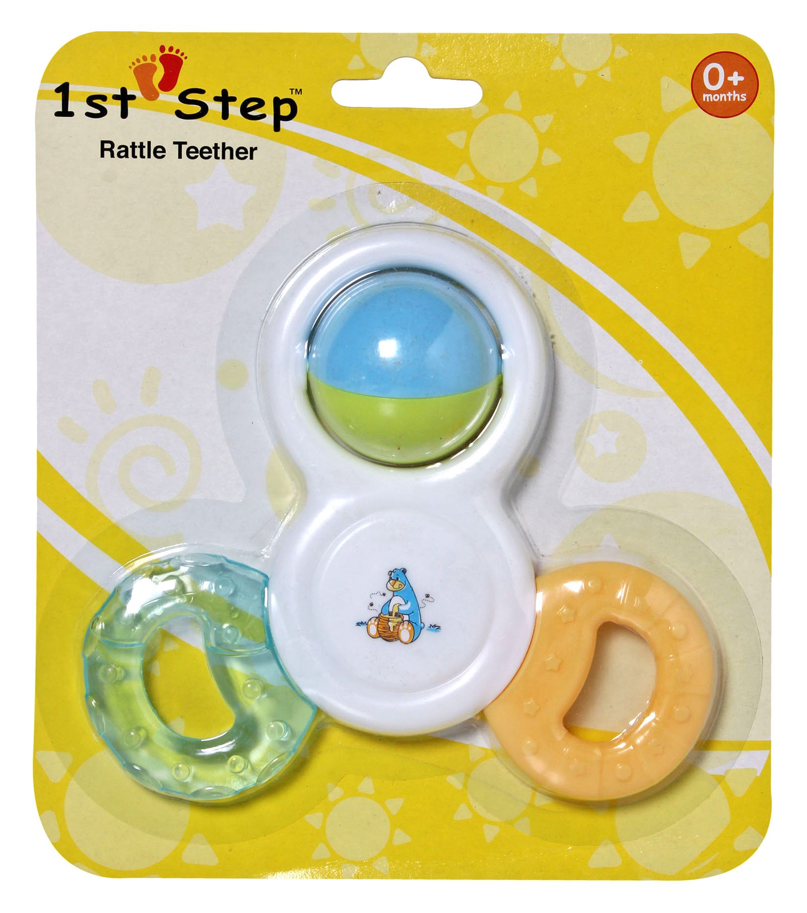 1st Step - Blue Rattle Teether