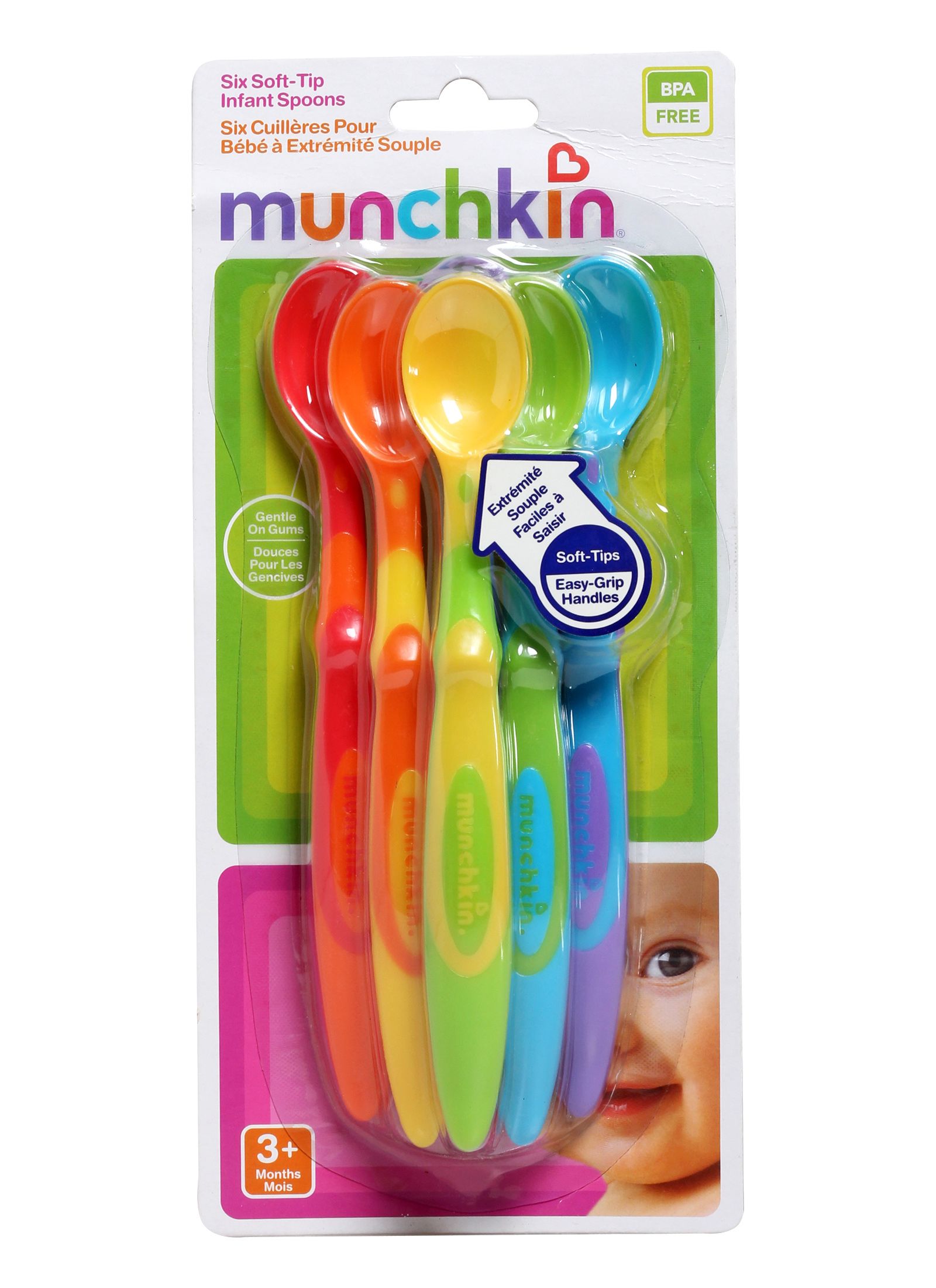Munchkin - 6 Soft Tip Infant Spoons