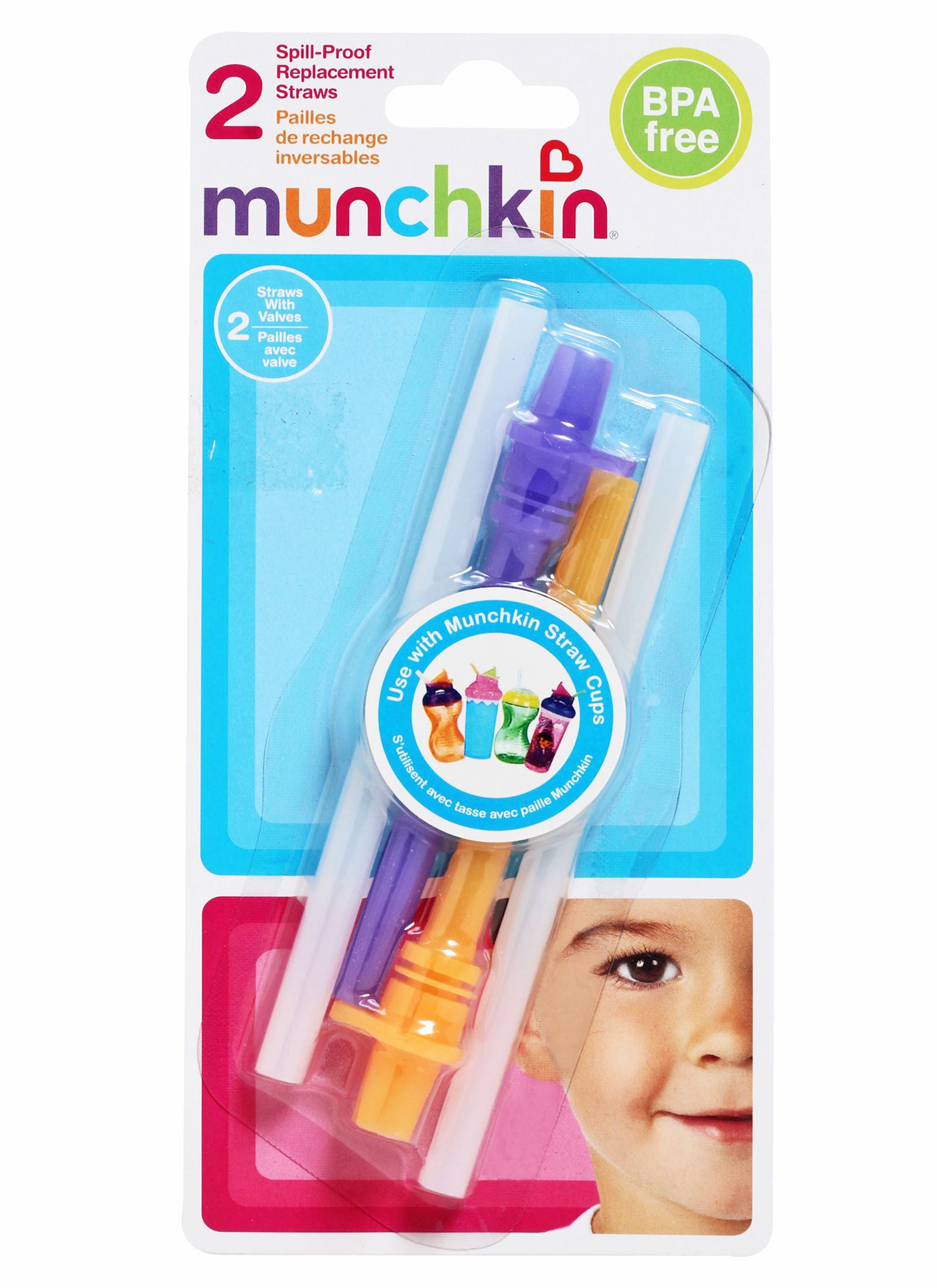 Munchkin - Spill-proof Replacement Straws