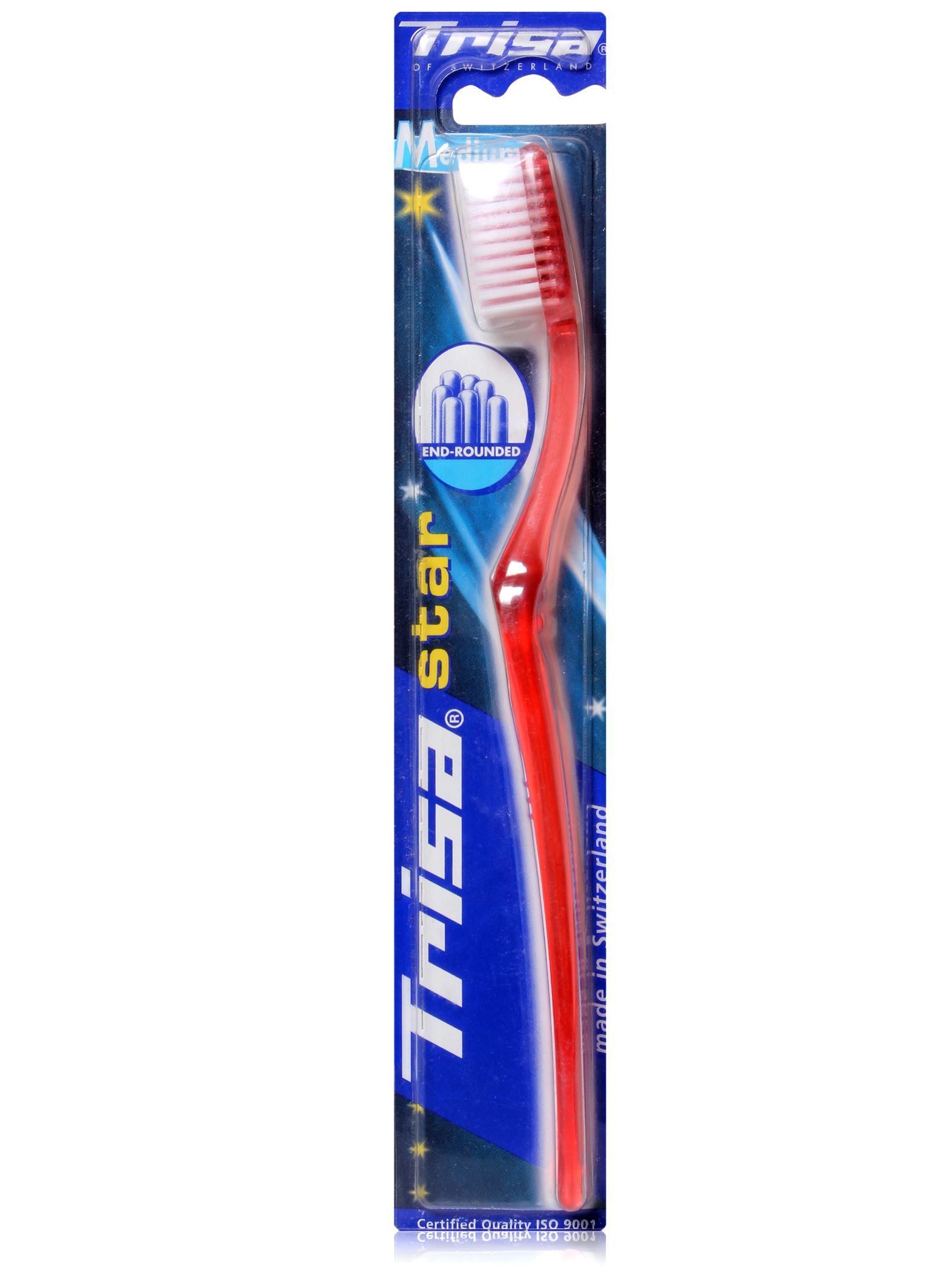 Trisa - Star Medium Red Toothbrush