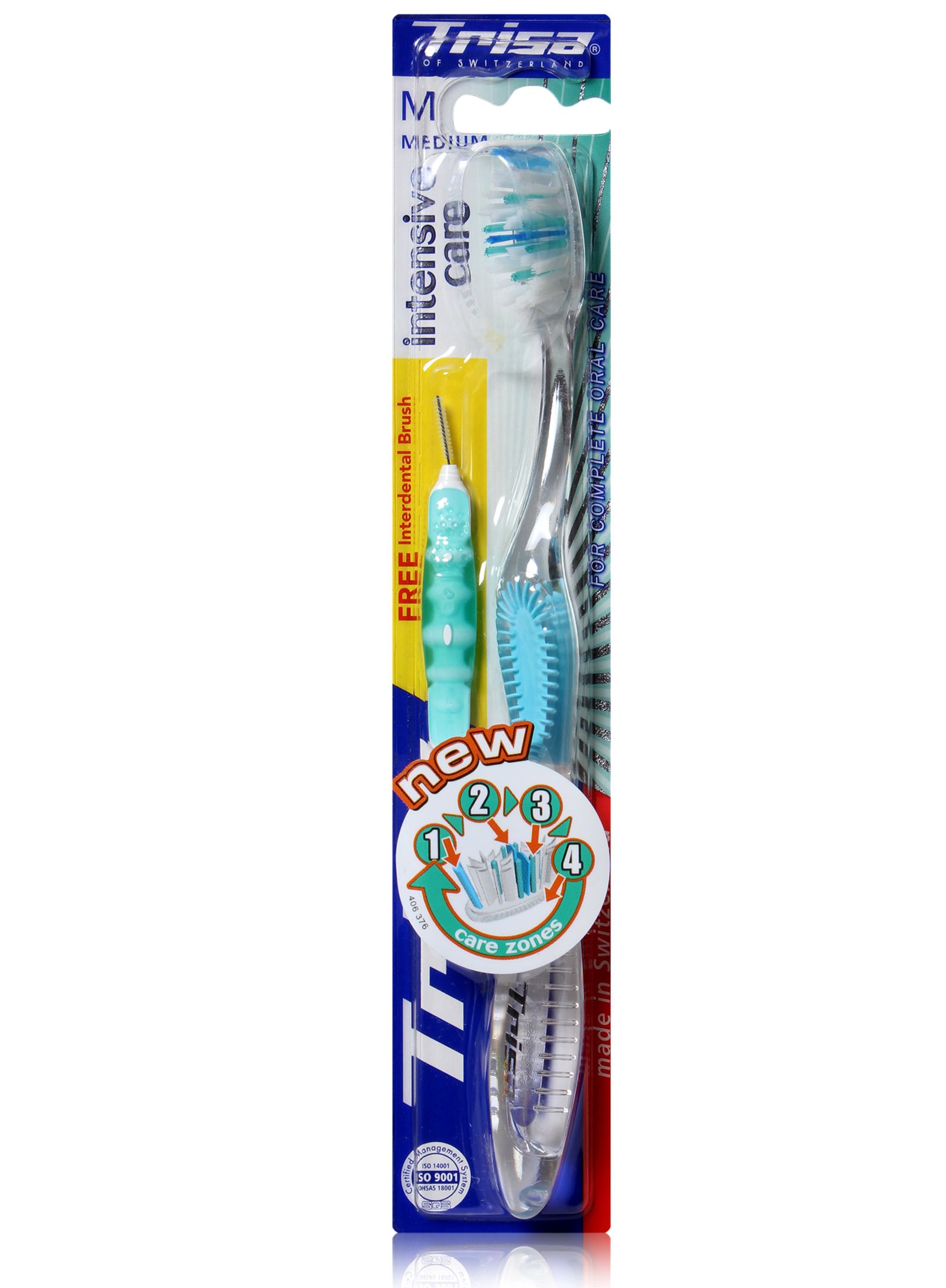 Trisa - Intensive Care Medium Blue Toothbrush