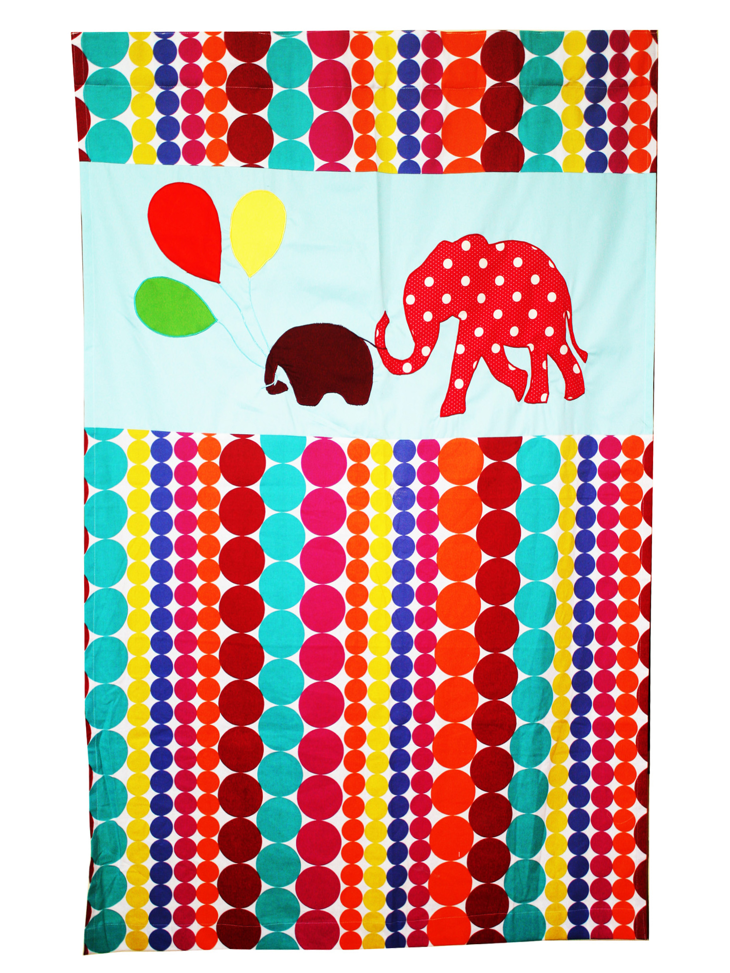 Elephant and Balloons Curtain