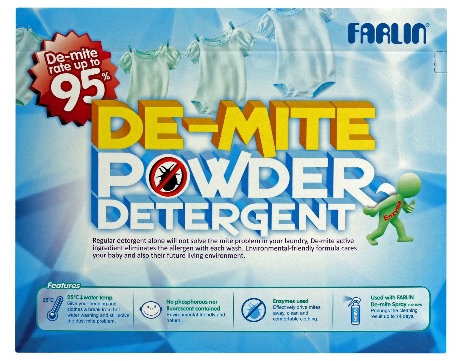 Farlin - De-Mite Powder Detergent