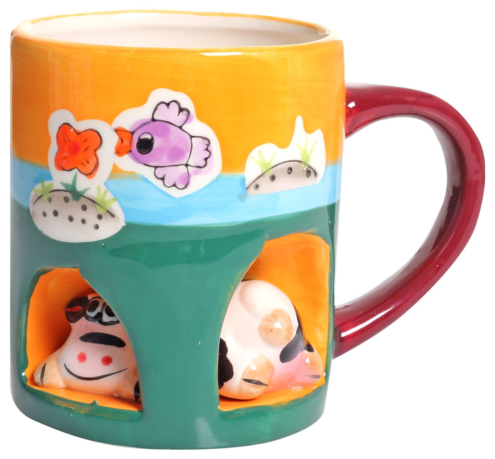 Tiny Toes - Mug With Pocket Cow