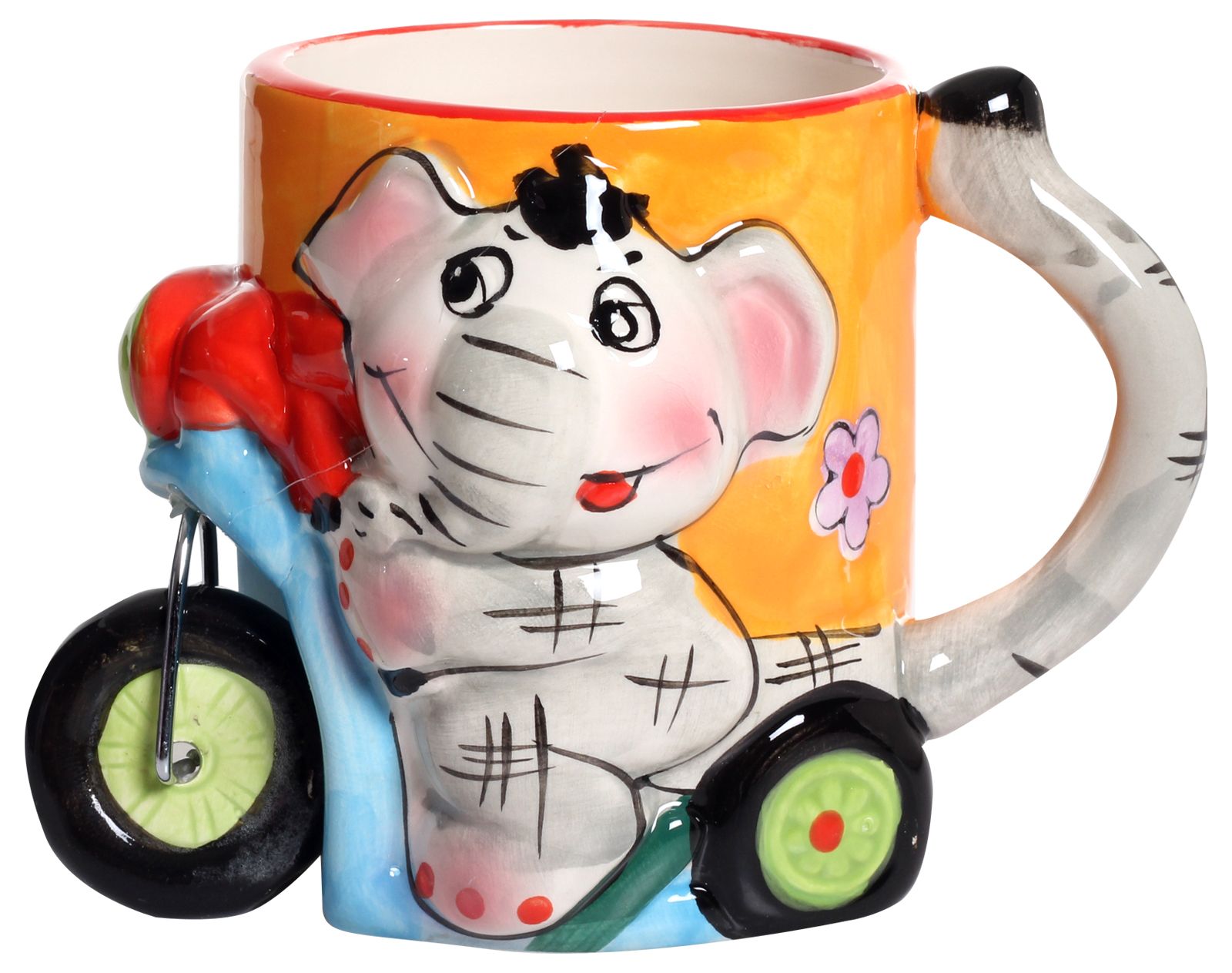 Tiny Toes - Mug With Elephant On Wheels