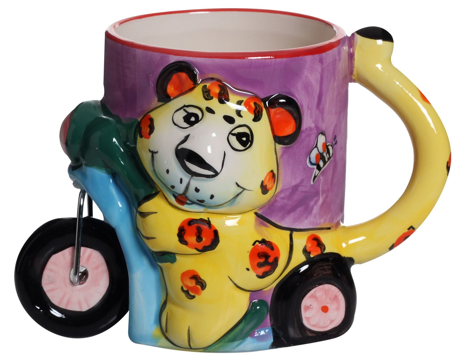 Tiny Toes - Mug With Tiger On Wheels