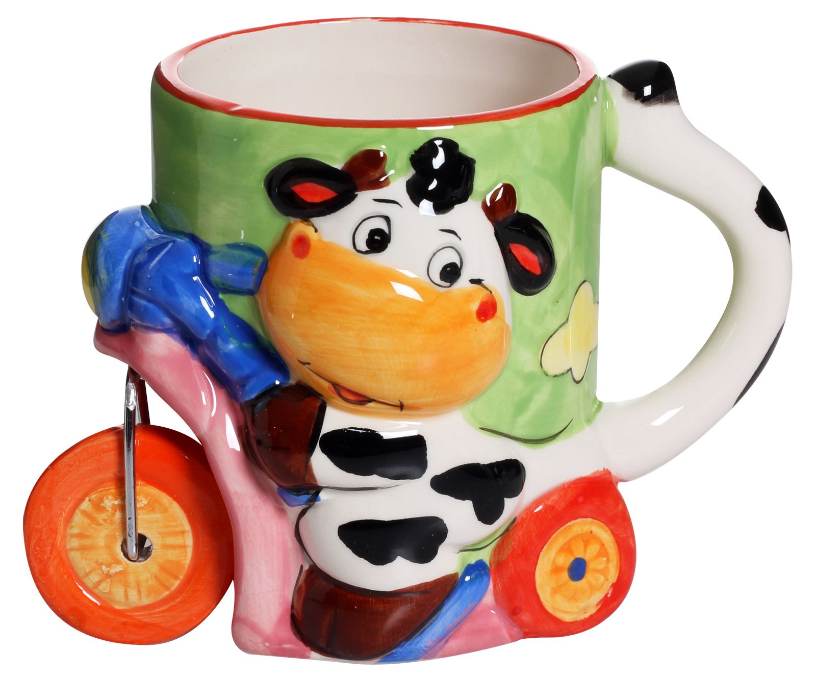 Tiny Toes - Mug With Cow On Wheels