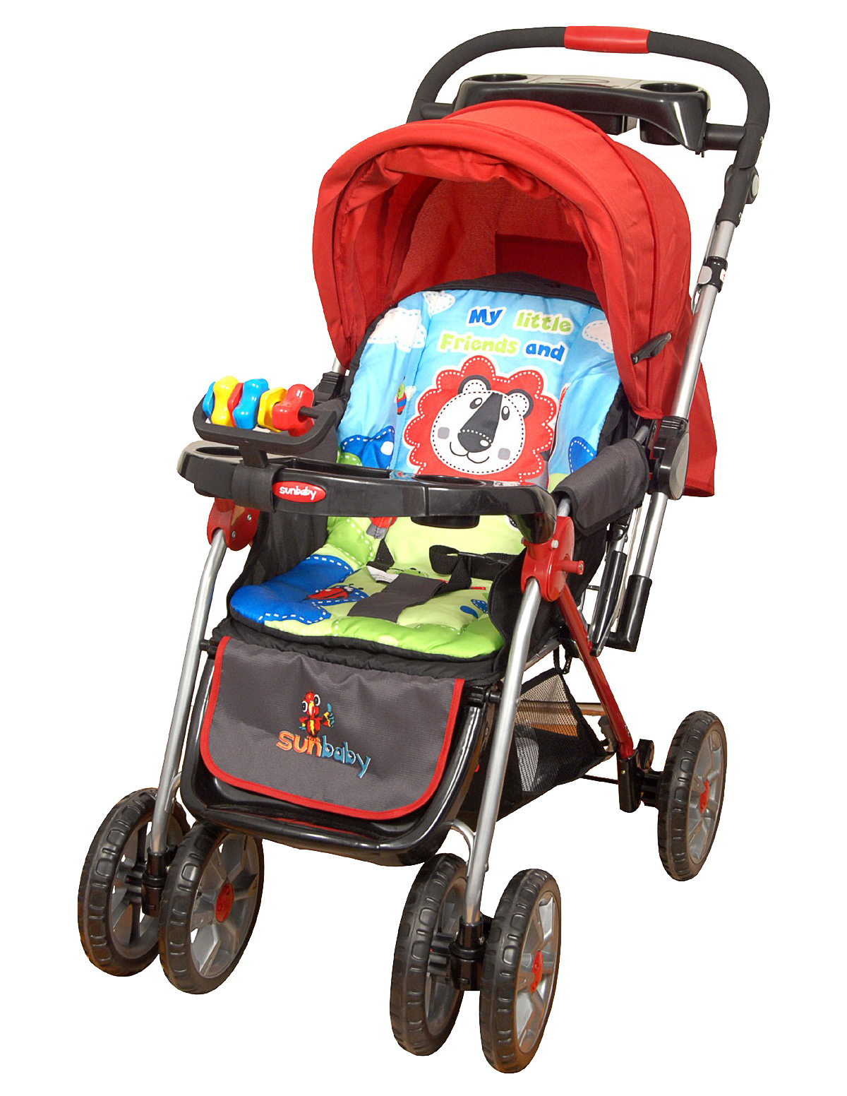 Sunbaby - Jungle Collections - Red Baby Stroller
