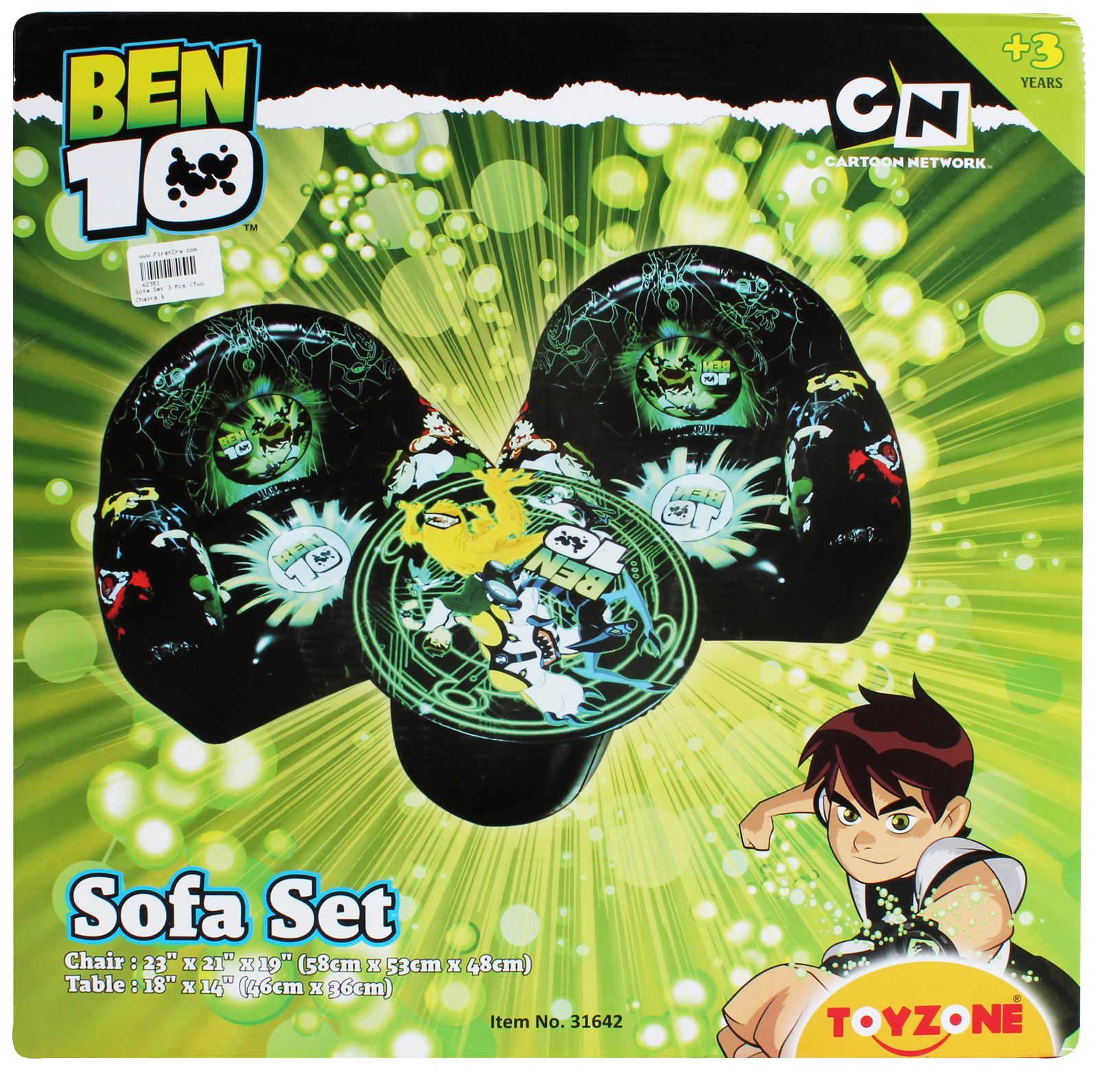 Ben 10 Sofa Set With Chair & Table