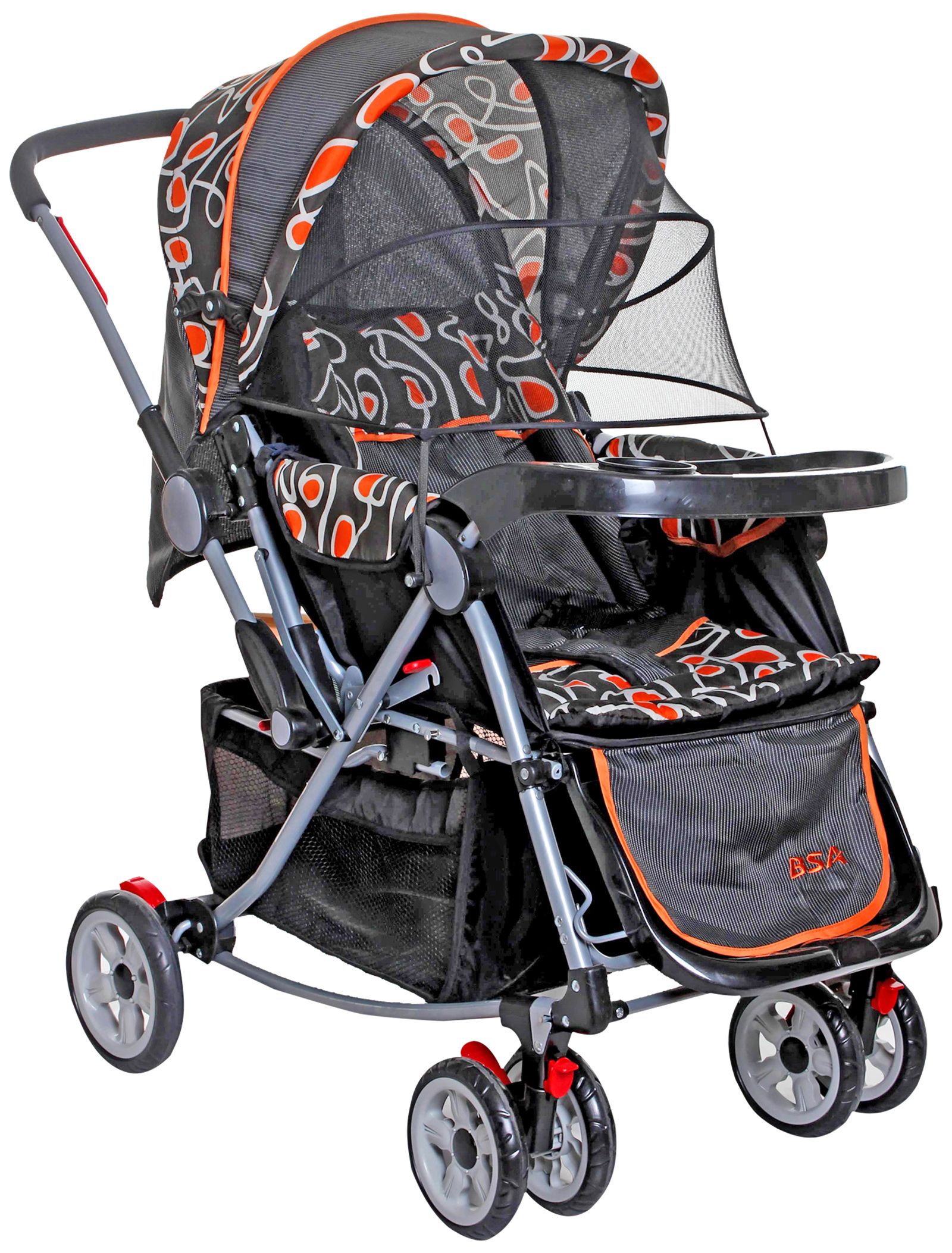 Bsa - Baby Pram Orange