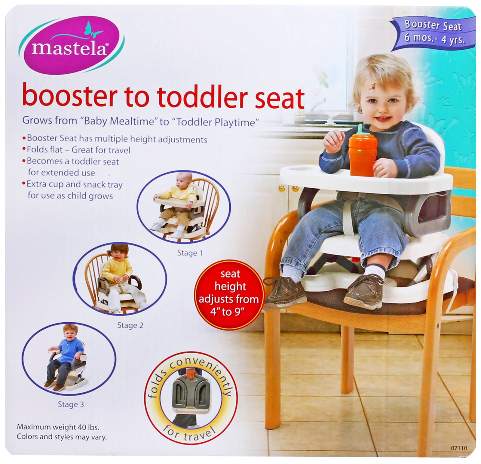 Mastela - Booster to Toddler Seat