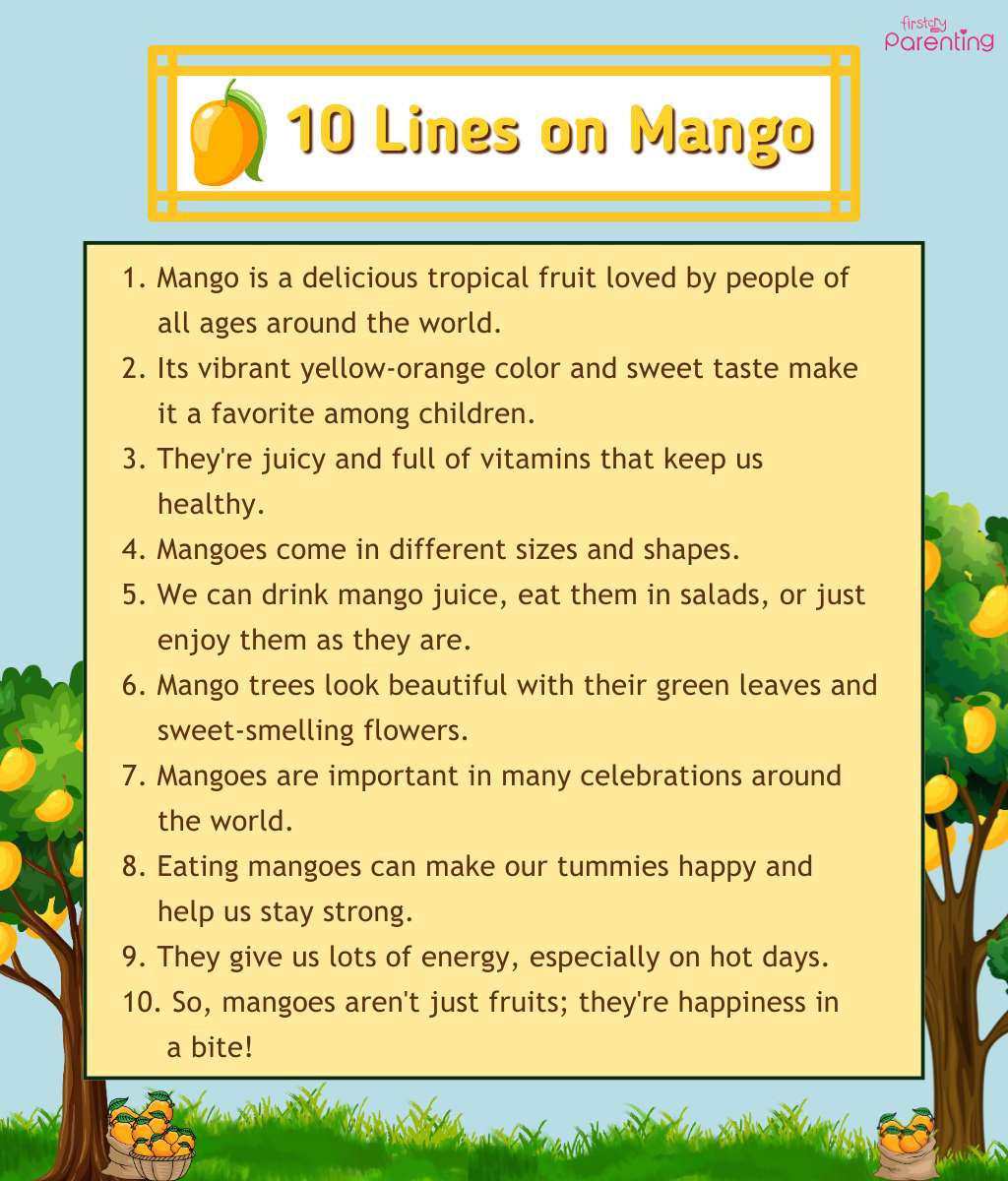 10 Lines on Mango