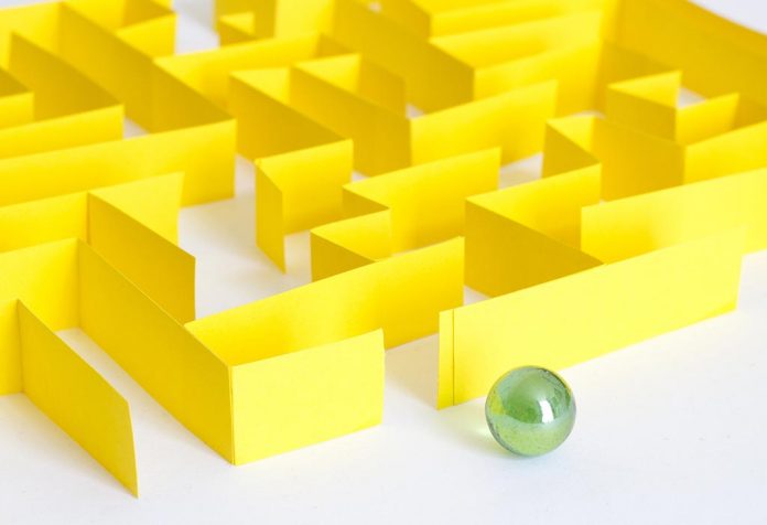 Paper Plate Marble Maze