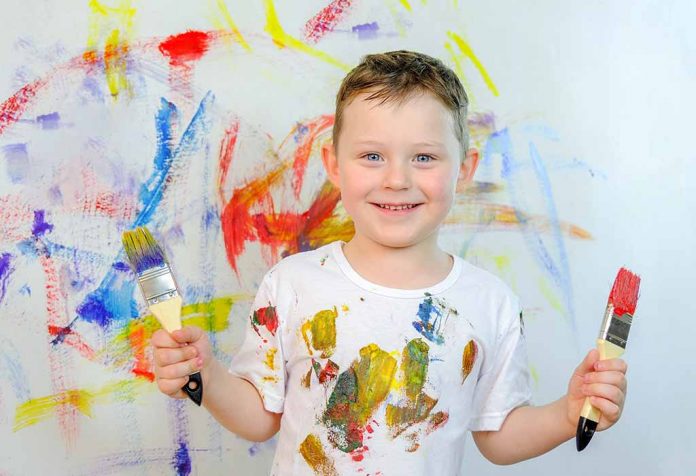 Slide Painting With Balls