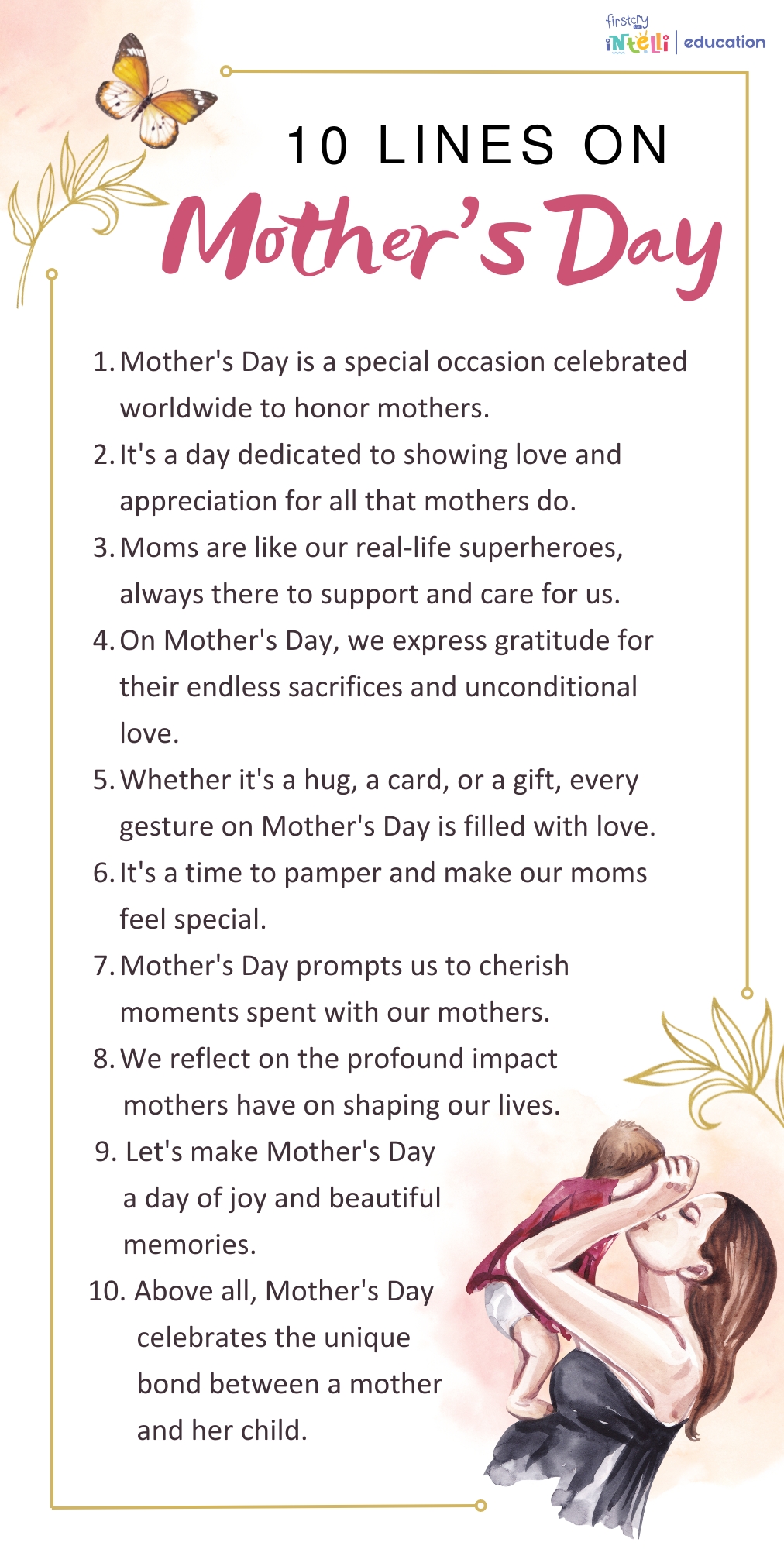 10 Lines on Mother's Day