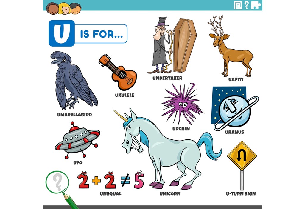 List Of Words That Start With Letter U For Children To Learn