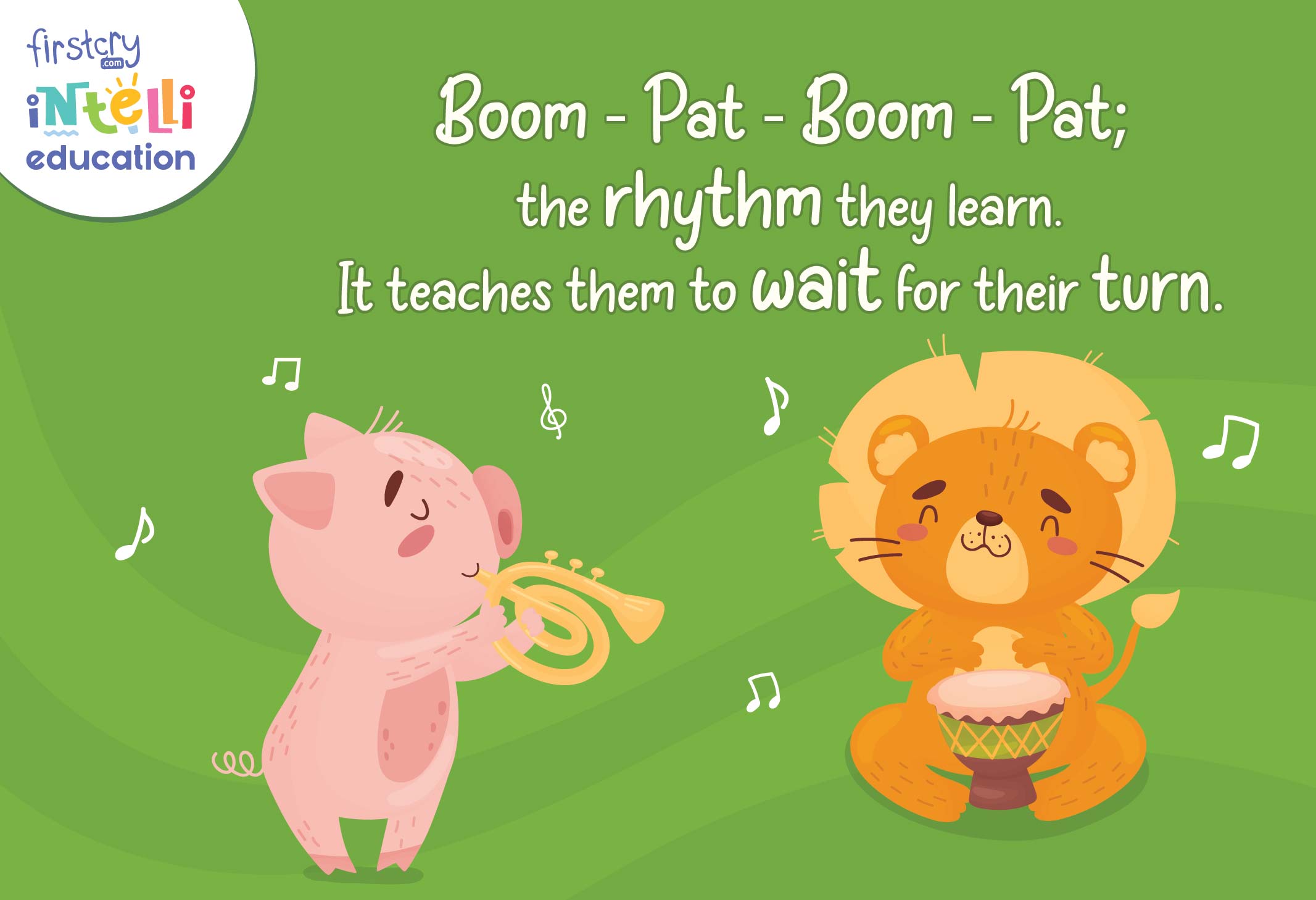 musical toys teach rhythm and help develop patience