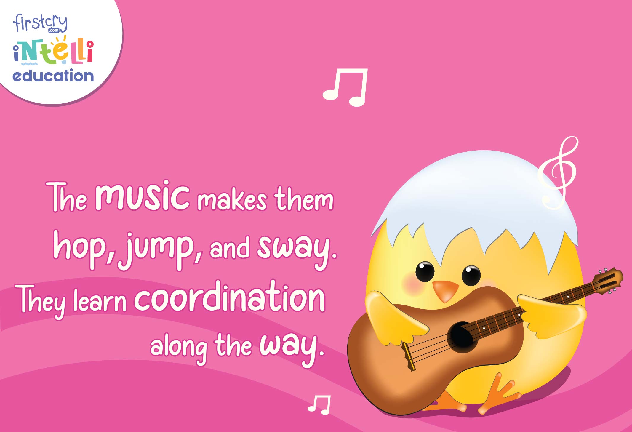 musical toys help develop coordinated and controlled movements by enhancing eye-hand coordination