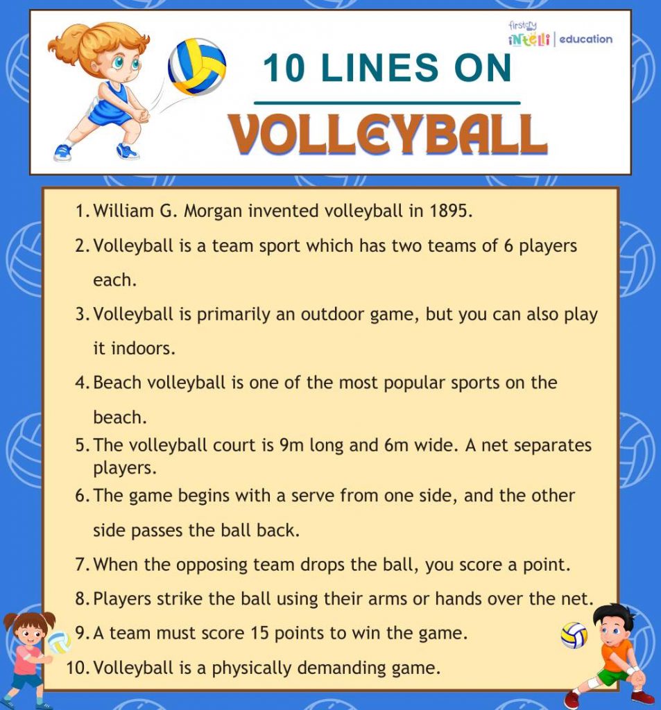 essay on volleyball 250 words