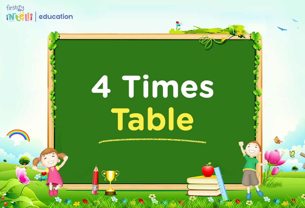 4 Times Table - Learn Table of 4