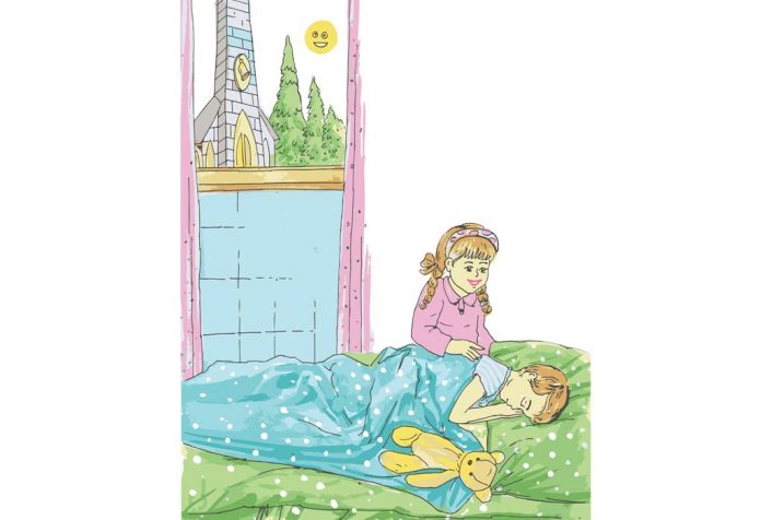 Are You Sleeping Brother John Nursery Rhyme For Kids With Lyrics   Sleeping Brother John Sister 696x476 