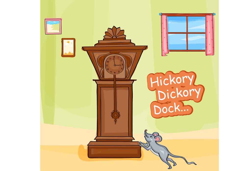 Hickory Dickory Dock Nursery Rhyme For Kids With Lyrics