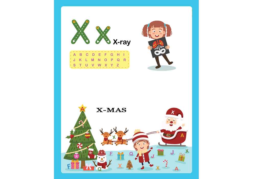 Alphabet Letters with Kids-children alphabet letter x