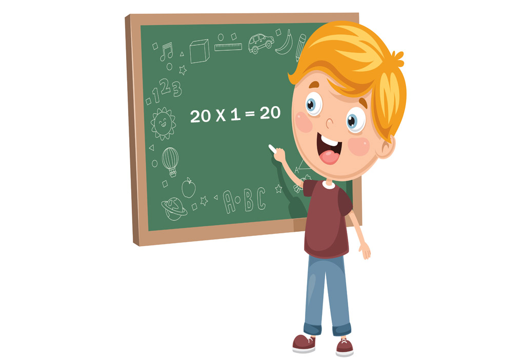 Maths Table of 20 - Multiplication Tables For Children To Learn