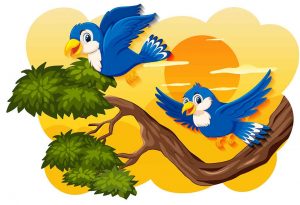 The Story Of A Blue Bird For Children With Moral