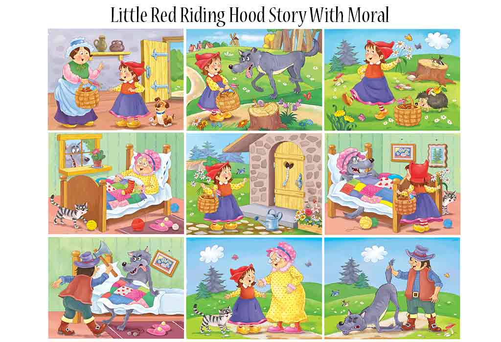 Svare plantageejer Stor mængde Little Red Riding Hood Story For Children With Moral