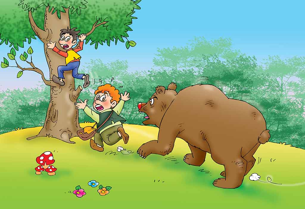 The Bear And The Two Friends Story For Children With Moral
