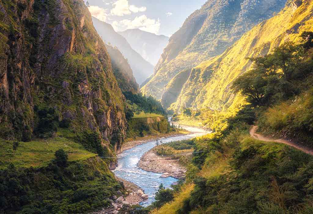 V-Shaped Valley - The Effects of Rivers on Land Formations