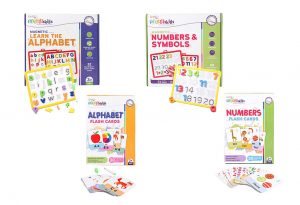 telliskills Magnetic Numbers and Symbols & Learn the Alphabet & Numbers Flash Cards & Alphabet Flash Cards (