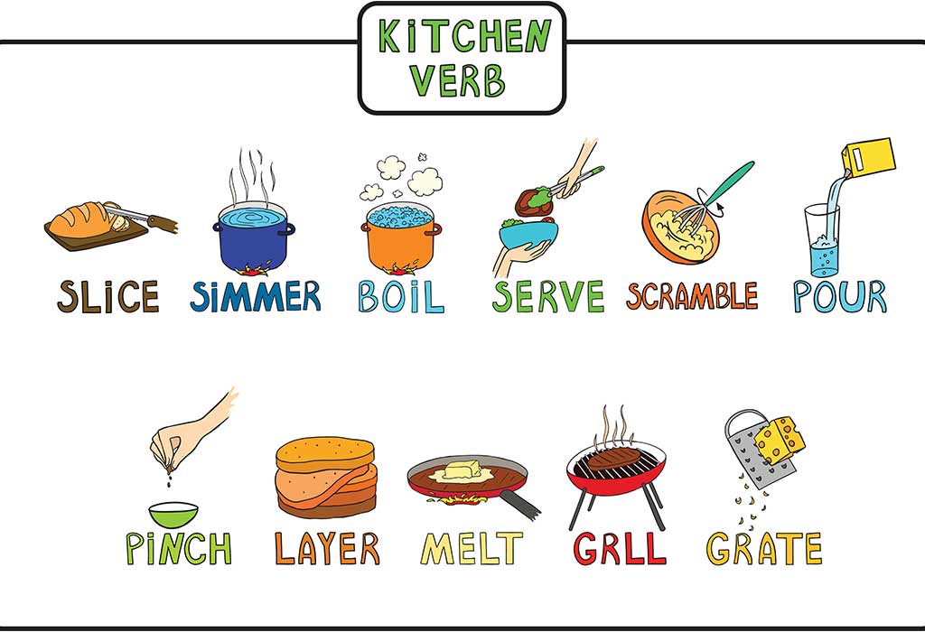 Cooking Verbs For Kids To Improve Kitchen Vocabulary 1 