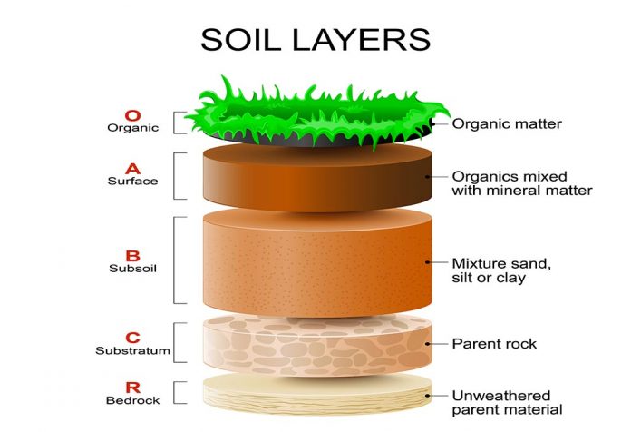 different layers of soil experiment