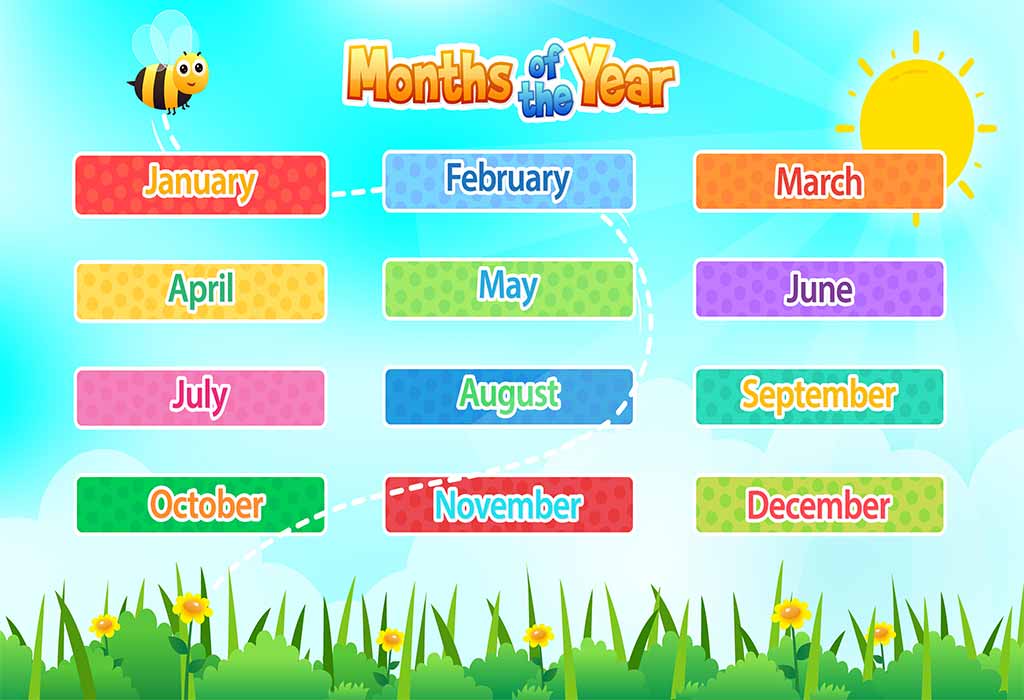 12 Months Of The Year In English For Kids