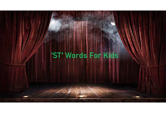 'ST' Words For Kids To Improve their Vocabulary Skills