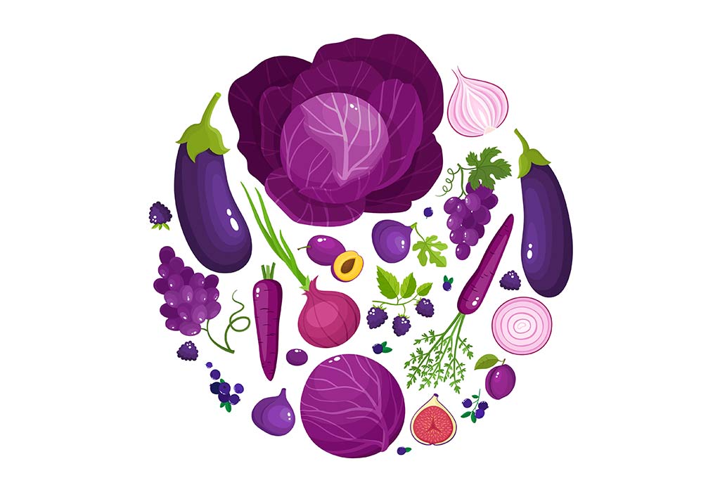 purple vegetables and fruits