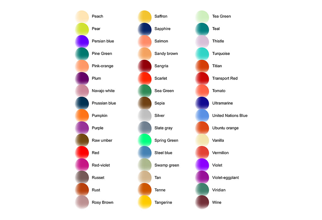 List of Colours for Children