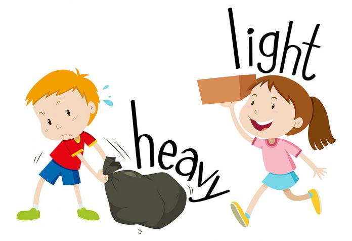 Heavy and Light Objects - The Concept of Light and Heavy For Preschoolers and Kids