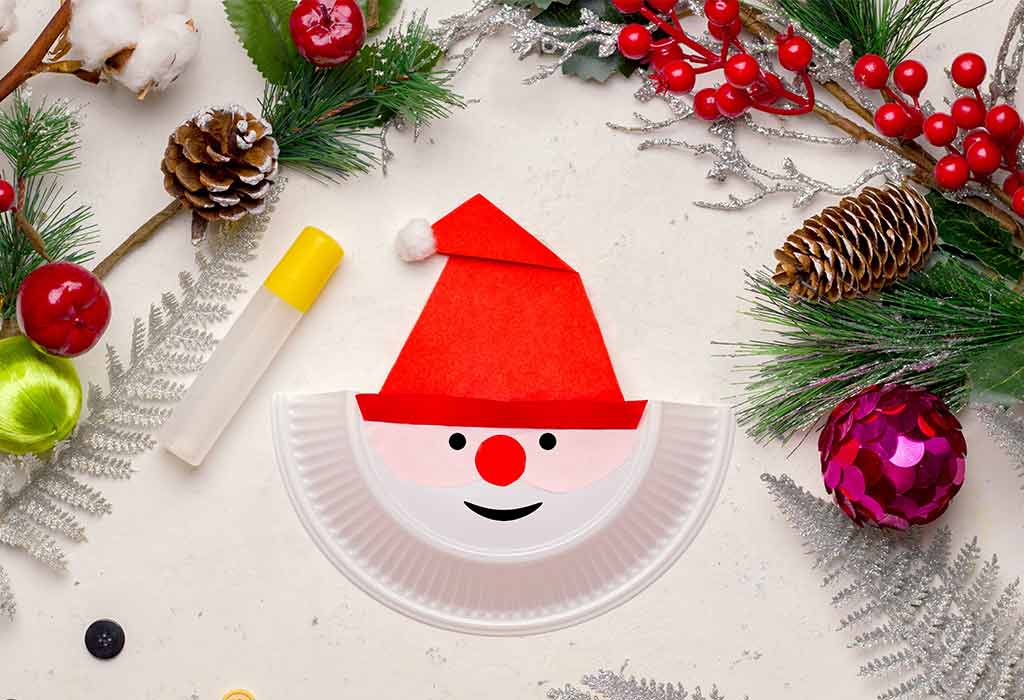 Paper Plate Santa