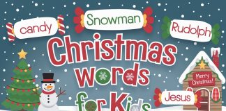 Christmas Words For Preschooler and Kids
